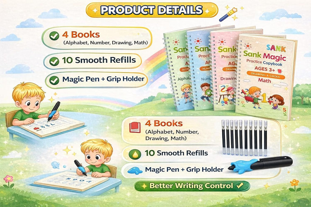 Magic Practice Copybook (4 Book + 10 Refill) (A-127)