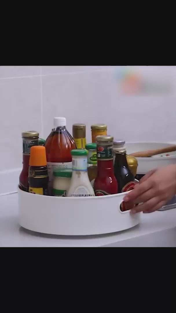360° Rotating Organizer Tray/Kitchen Organizer/Multi- Function Rotating Tray/Cosmetics Organizer (Multicolor)